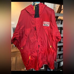 Marlboro, red thick windbreaker
